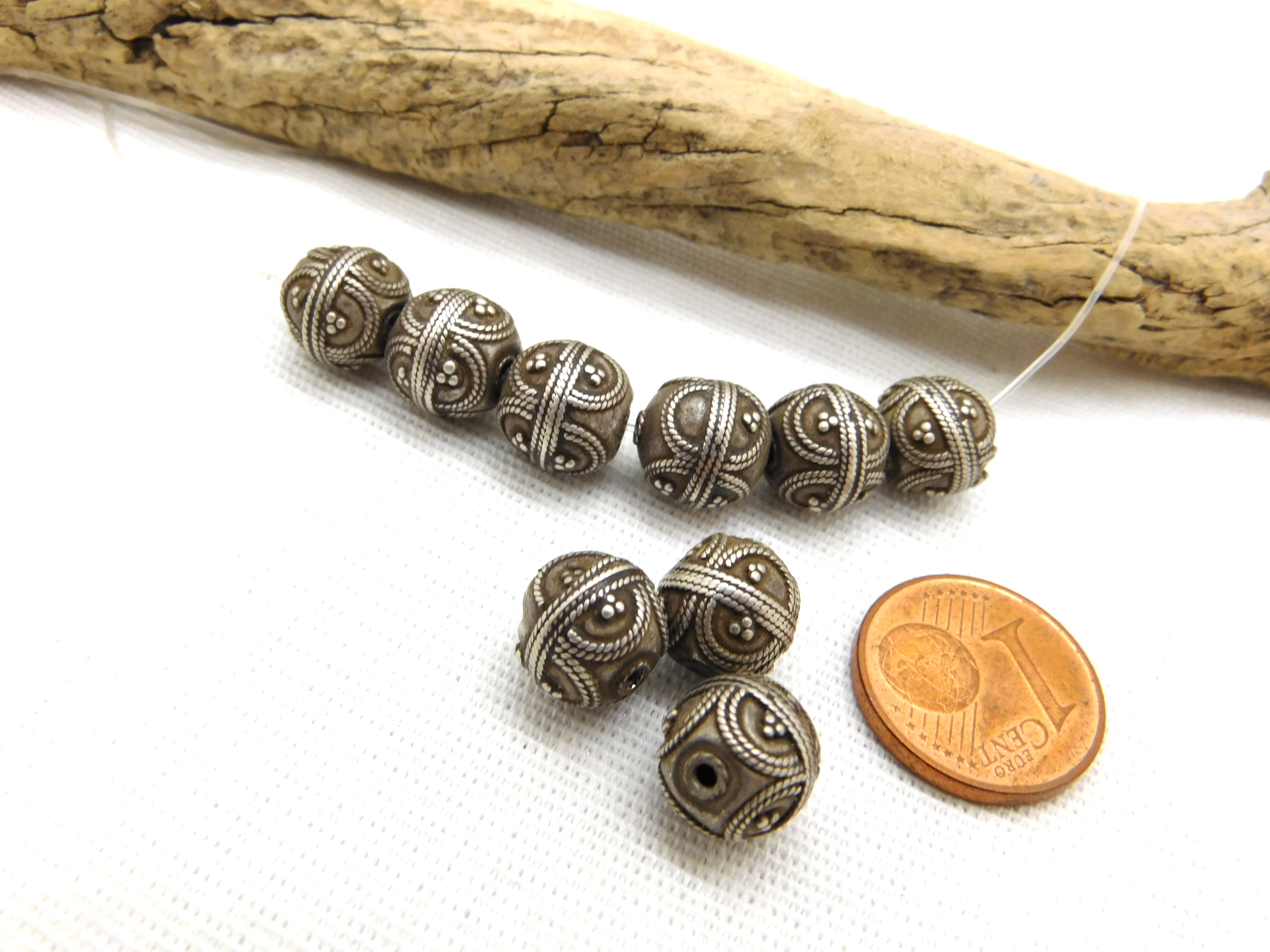 old granulated silver beads from Mauritania