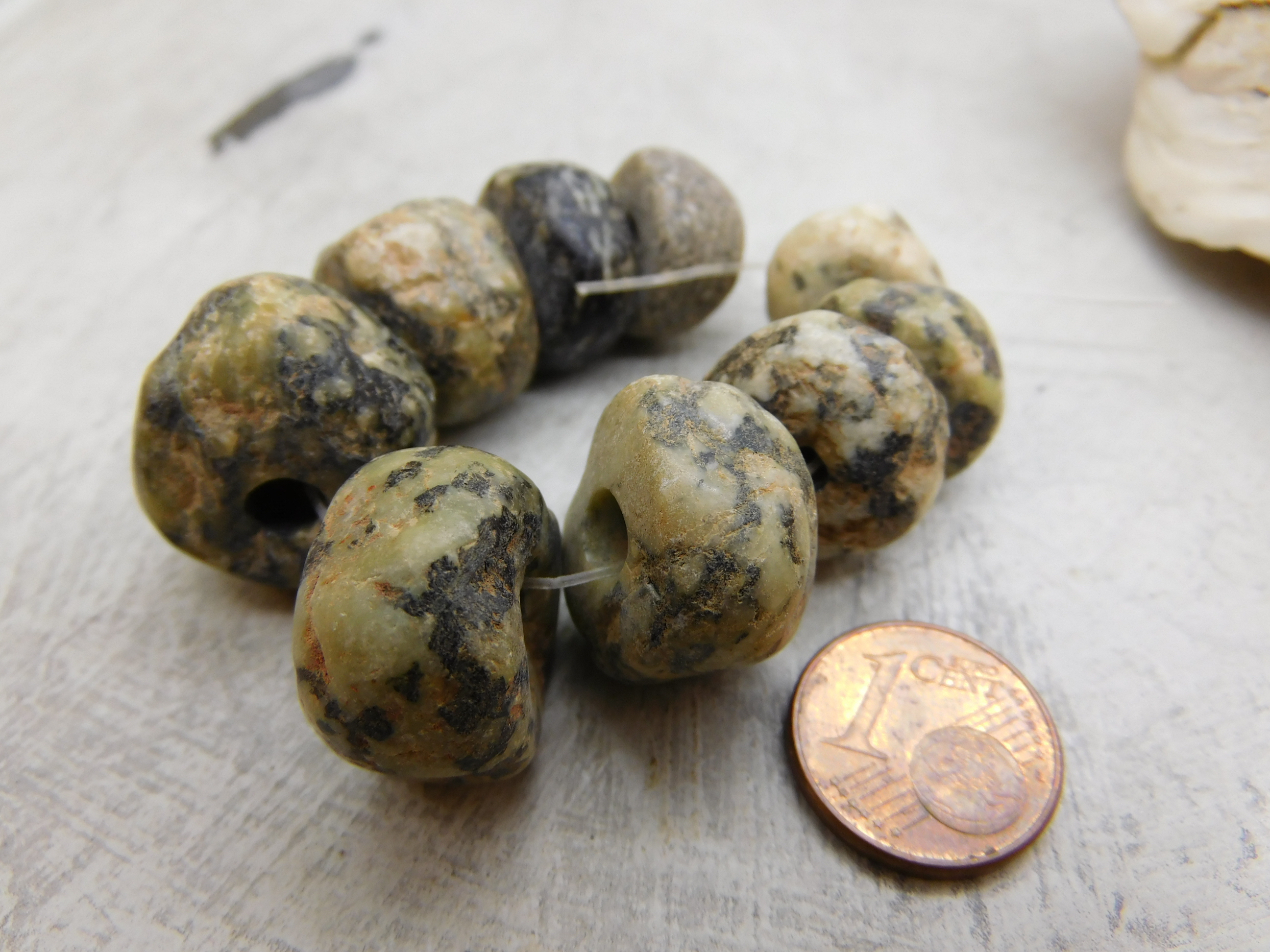 antike Granitstein Perlen aus der Sahara